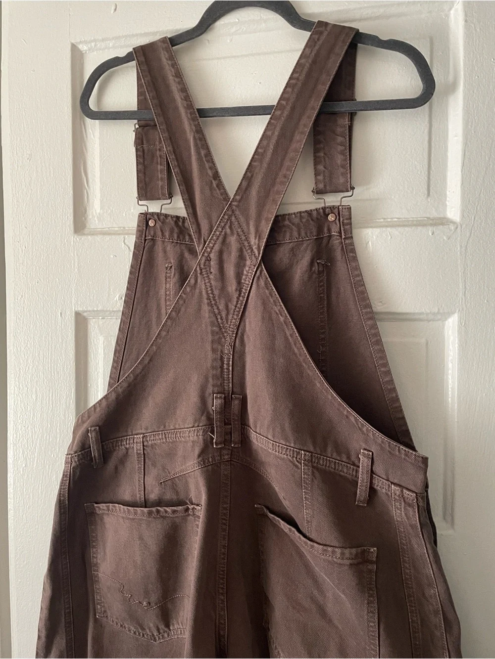 We The Free Good Luck Barrel Overalls Chocolate Mousse